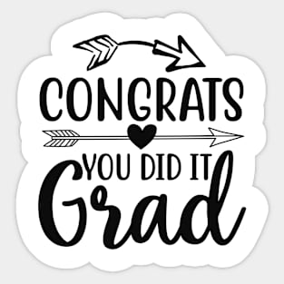 Graduation tshirts Sticker